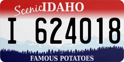 ID license plate I624018