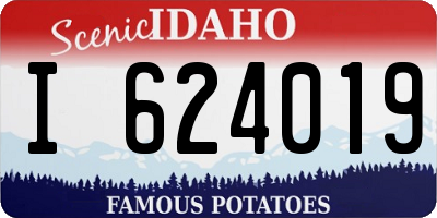 ID license plate I624019