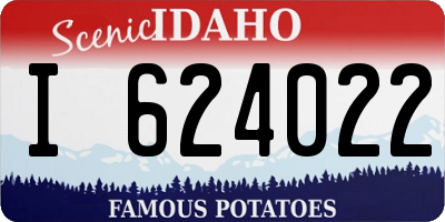 ID license plate I624022