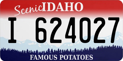 ID license plate I624027
