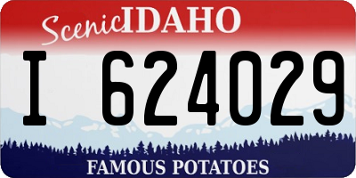 ID license plate I624029