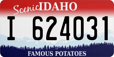 ID license plate I624031