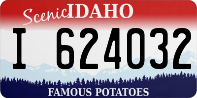 ID license plate I624032
