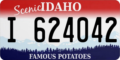 ID license plate I624042