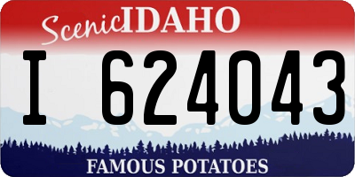ID license plate I624043