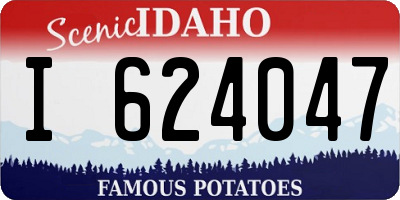 ID license plate I624047