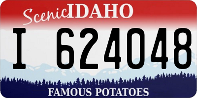 ID license plate I624048