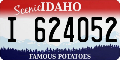 ID license plate I624052