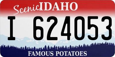ID license plate I624053