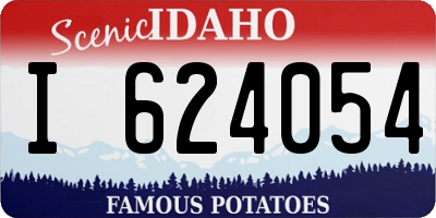 ID license plate I624054