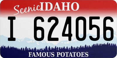 ID license plate I624056