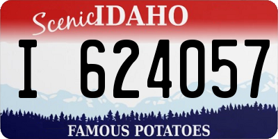 ID license plate I624057