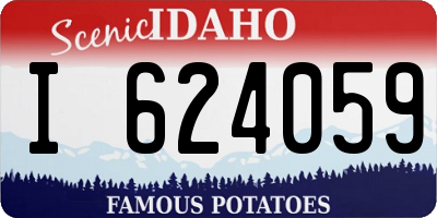 ID license plate I624059