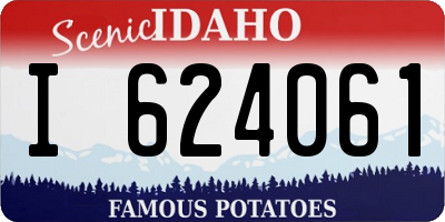 ID license plate I624061