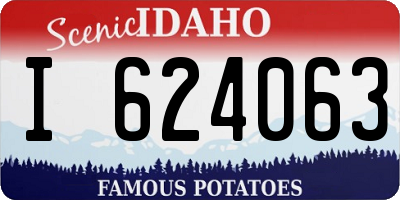 ID license plate I624063
