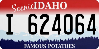 ID license plate I624064