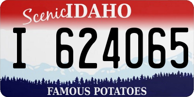 ID license plate I624065