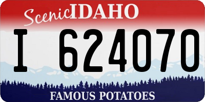 ID license plate I624070