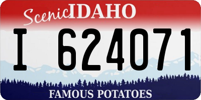 ID license plate I624071