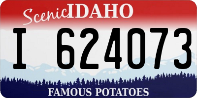 ID license plate I624073