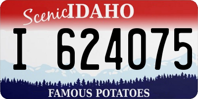 ID license plate I624075