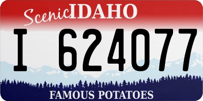 ID license plate I624077