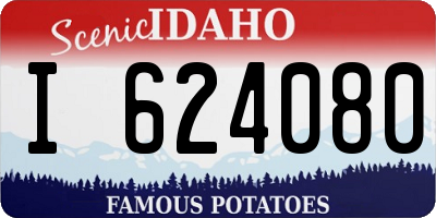 ID license plate I624080