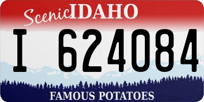 ID license plate I624084