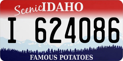 ID license plate I624086