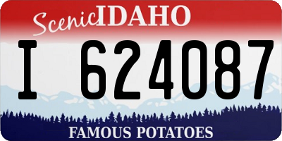 ID license plate I624087