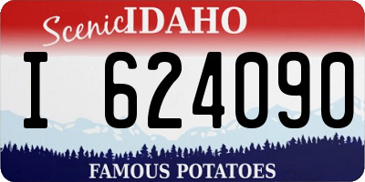 ID license plate I624090