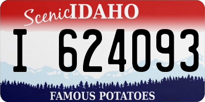 ID license plate I624093