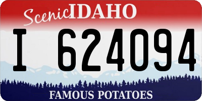 ID license plate I624094