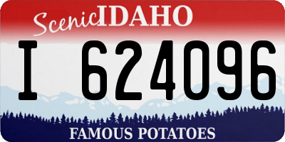 ID license plate I624096