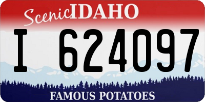 ID license plate I624097