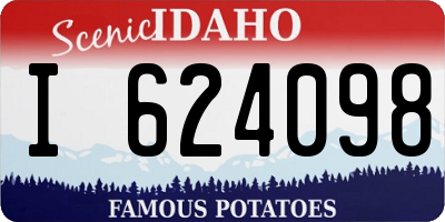 ID license plate I624098