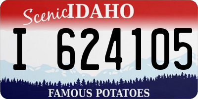 ID license plate I624105