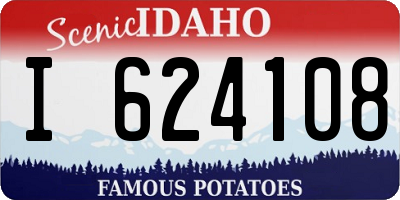 ID license plate I624108
