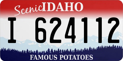 ID license plate I624112
