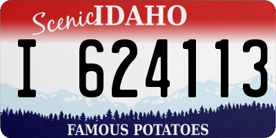 ID license plate I624113