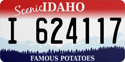 ID license plate I624117