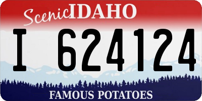 ID license plate I624124