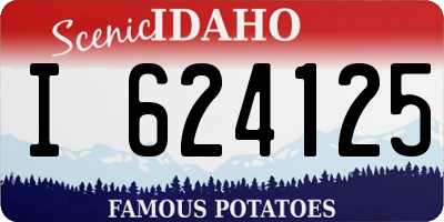 ID license plate I624125