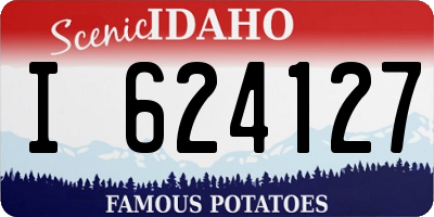 ID license plate I624127