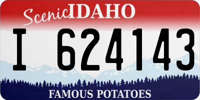 ID license plate I624143