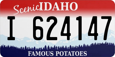 ID license plate I624147