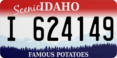 ID license plate I624149