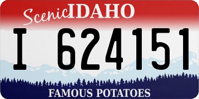 ID license plate I624151