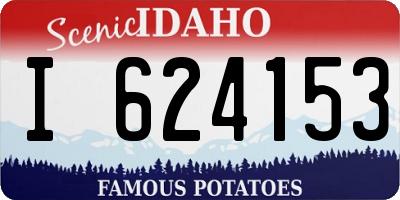 ID license plate I624153