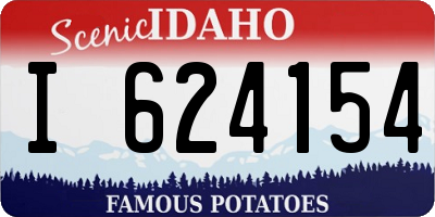 ID license plate I624154
